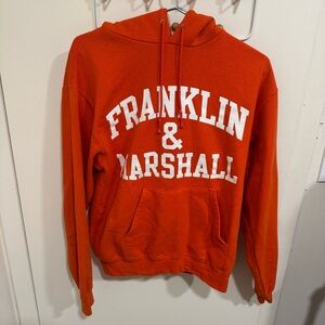 Champion Franklin & Marshall Bold Orange Hoodie Lancaster, PA Pullover Medium